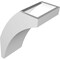 Ekena Millwork 5 1/2-in. W x 8-in. D x 12-in. H Thorton Architectural Grade PVC Knee Brace BRCP055X08X12THR - alternate 6